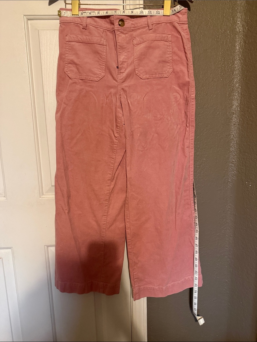 Loft Palmer Women’s Wide-Leg Corduroy Pants in Dusty Rose